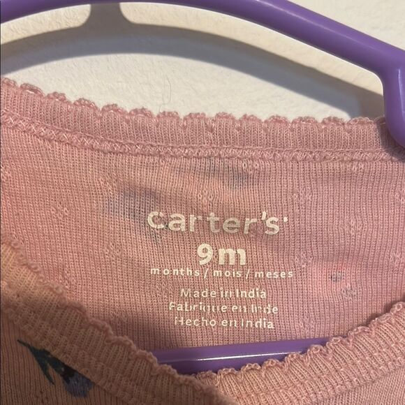 🫶🏻6/$35 Carter's Pink Footie One Piece with Long Sleeves - Picture 2 of 3